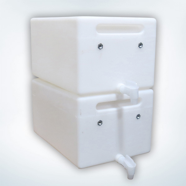 Stackable 6.5 Gallon Gravity Feed Tanks
